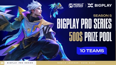 Турнир BIGPLAY PRO SERIES 5 по MLBB, формат MLBB 5x5, призовой фонд 500$ и 2 слота в групповую стадию BIG SEASON #4, старт 19 Февраль