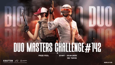 Турнир Duo Masters Challenge #142: PUBG Mobile по pubg mobile, формат duo, призовой фонд 1950 UC, старт 25 Апрель