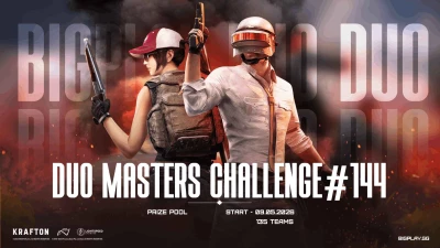 Турнир Duo Masters Challenge #144: PUBG Mobile по pubg mobile, формат duo, призовой фонд 1950 UC, старт 9 Май